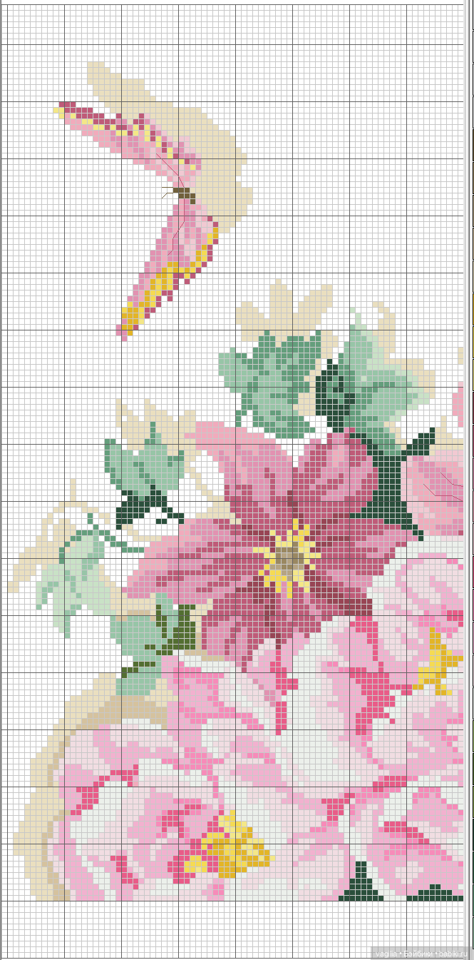 Цветы во всей красе — Схемы вышивки крестом: фото узоров (фото 8)