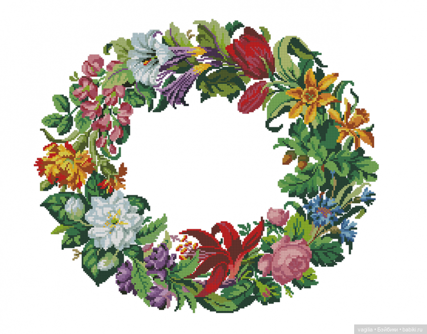 Сегодня много роз — Вышивка крестиком