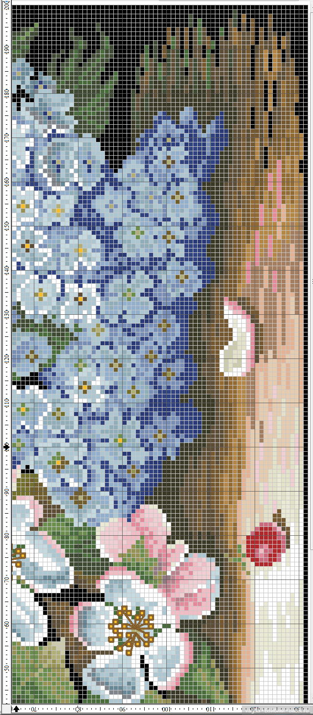 И снова цветы — Схемы вышивки крестом: фото узоров (фото 5)