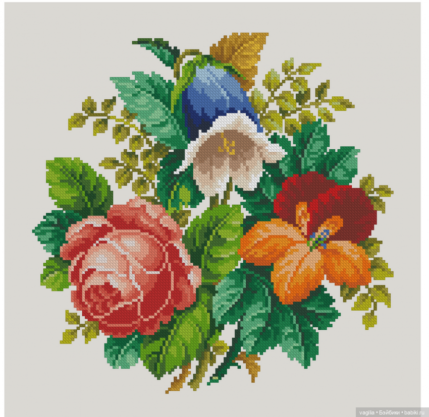 Сегодня много роз — Вышивка крестиком