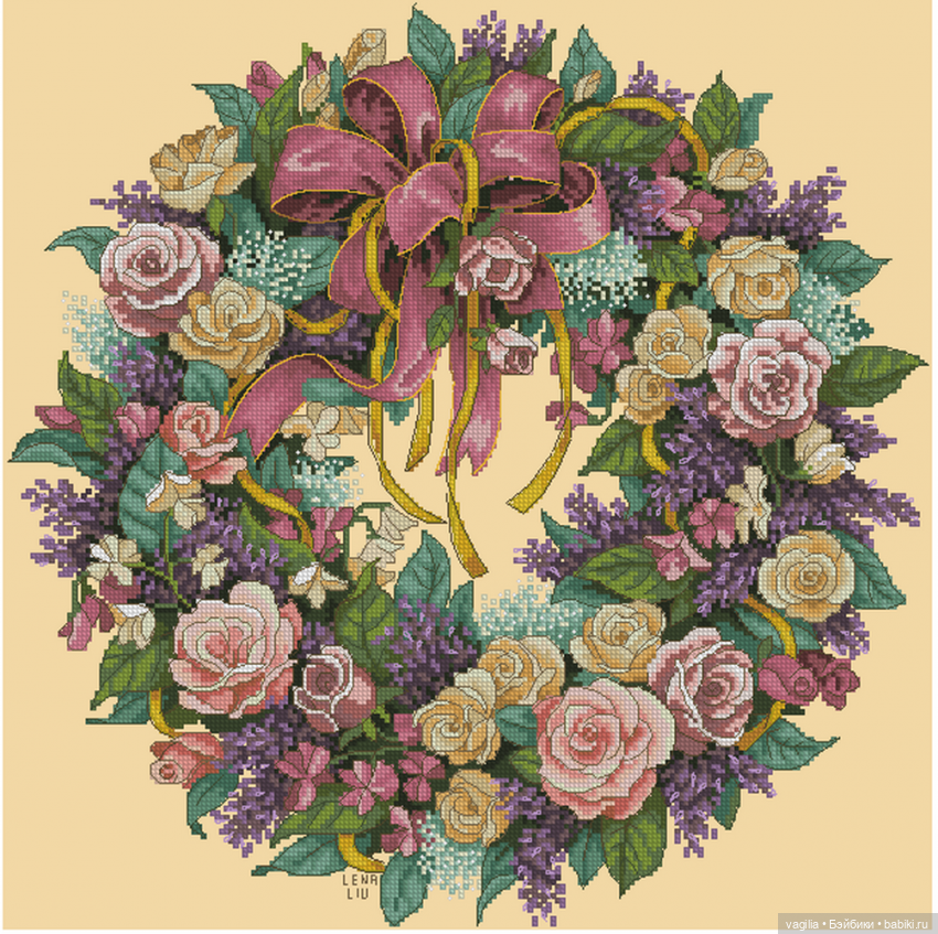 Сегодня много роз — Вышивка крестиком (фото 5)