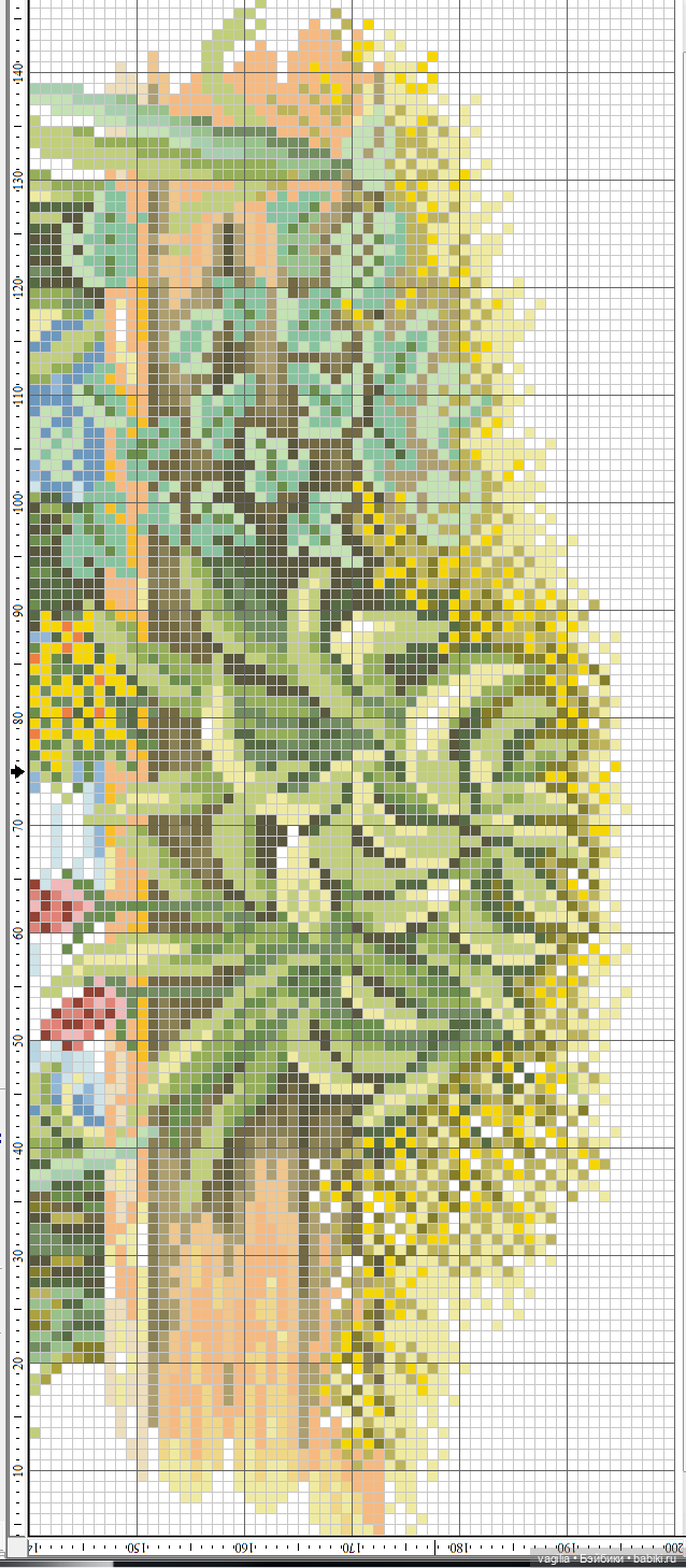 И снова цветы — Схемы вышивки крестом: фото узоров