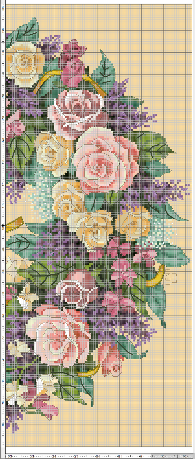 Сегодня много роз — Вышивка крестиком (фото 8)