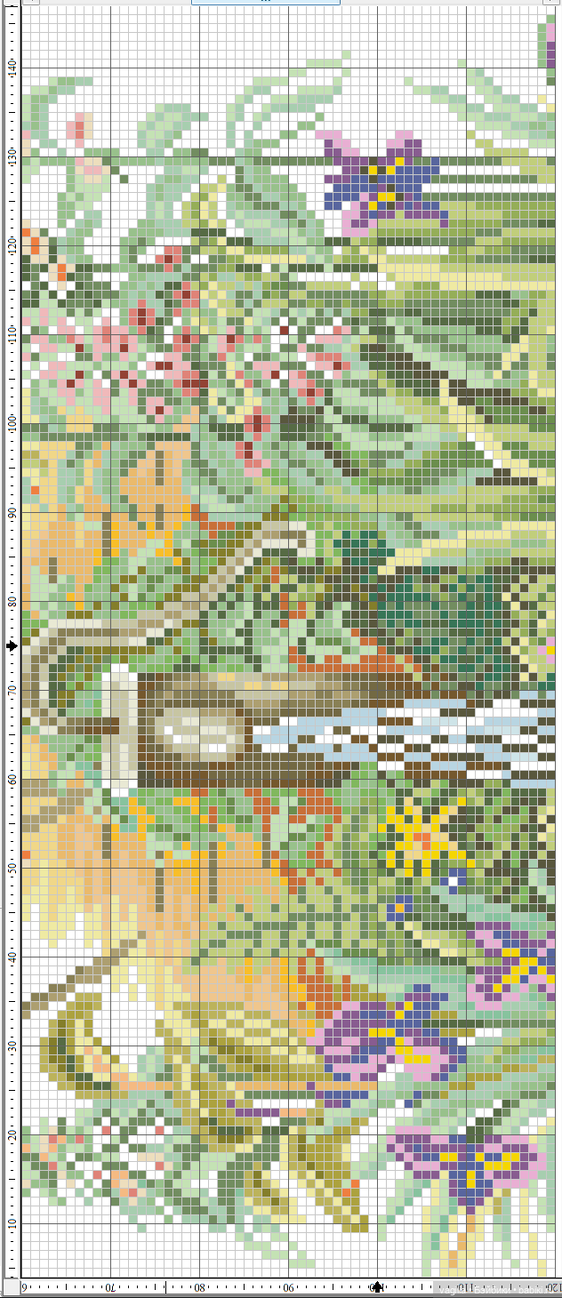 И снова цветы — Схемы вышивки крестом: фото узоров (фото 10)