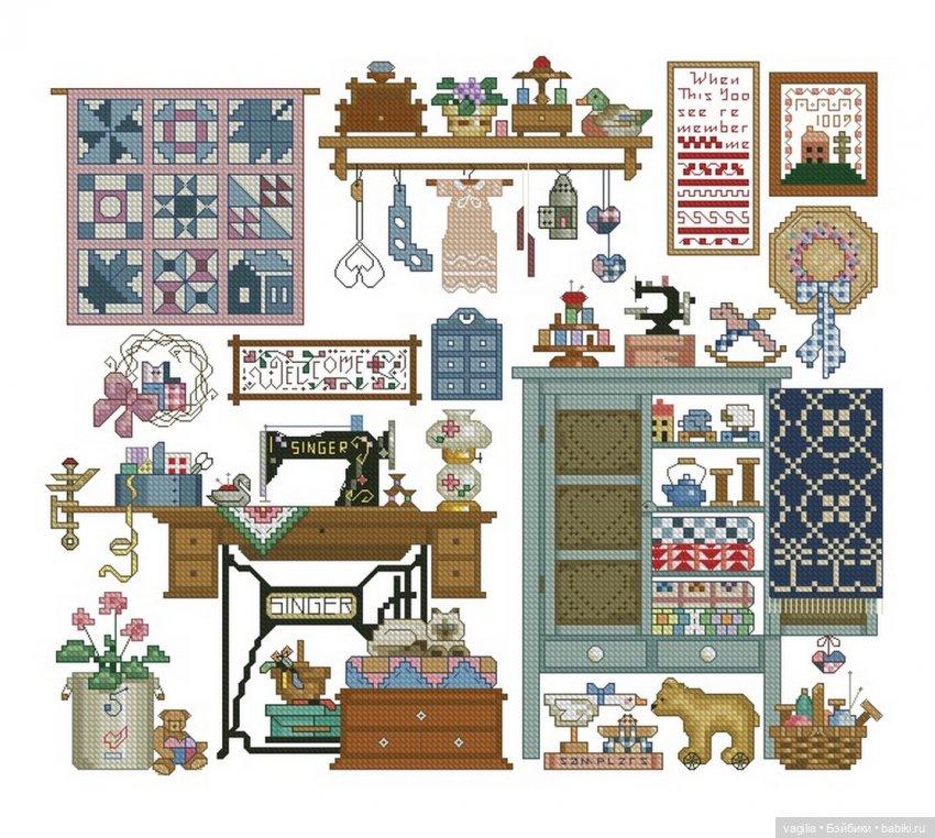 Вышивка для рукодельных шкатулок, коробок,мешочков сумочек и просто панно