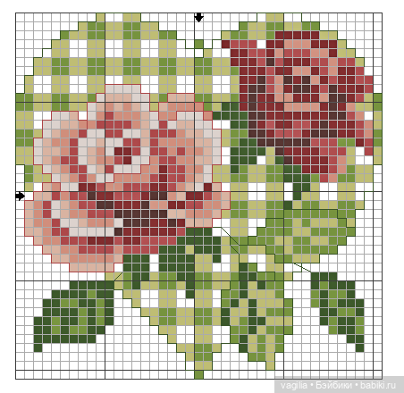 Сердечки — Схемы вышивки крестом: фото узоров