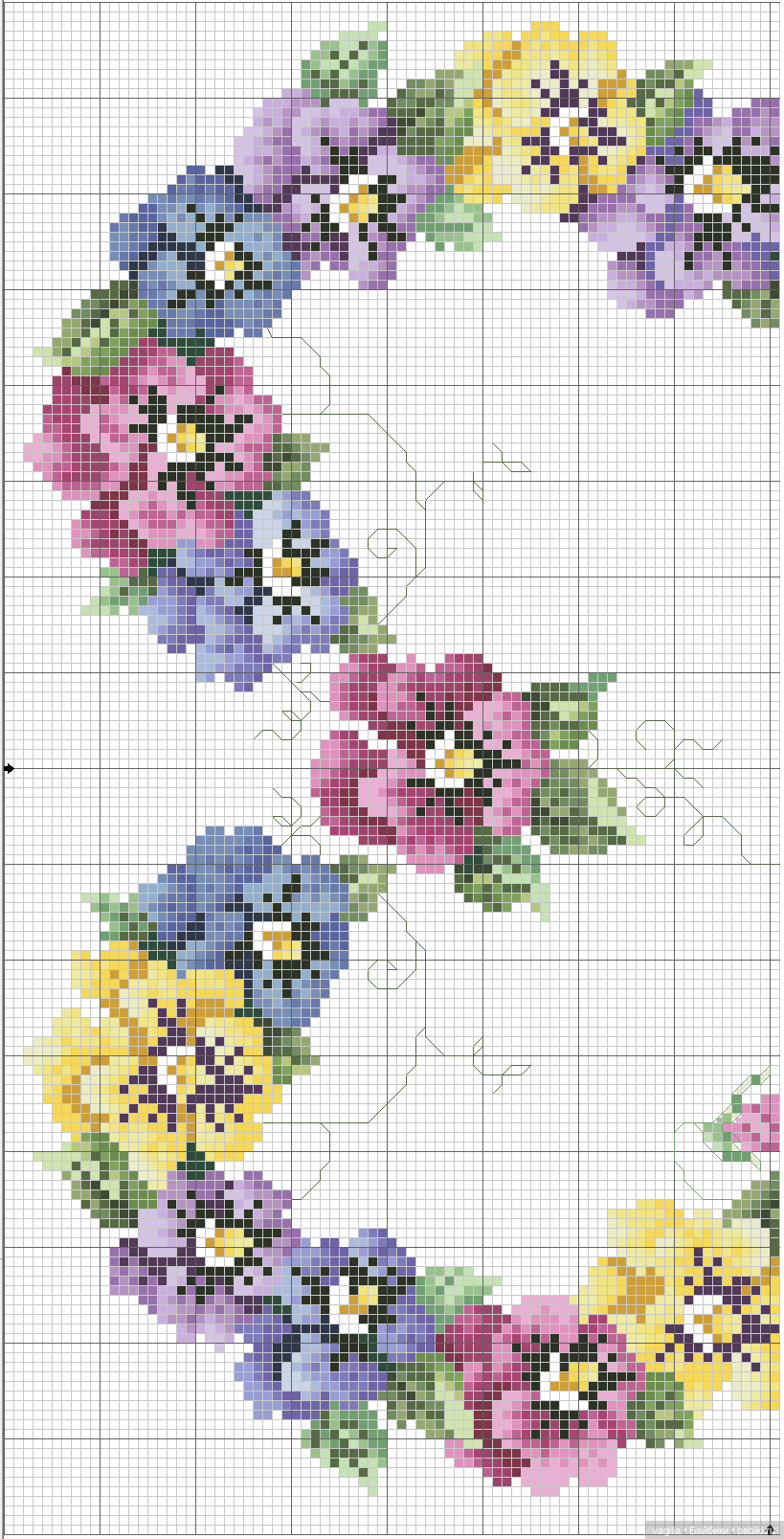 Сердечки — Схемы вышивки крестом: фото узоров (фото 6)