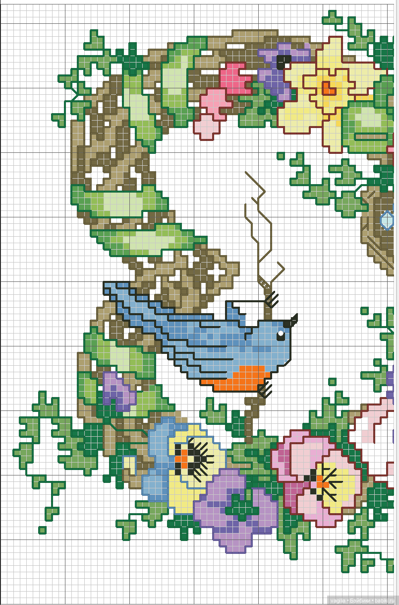 Сердечки — Схемы вышивки крестом: фото узоров