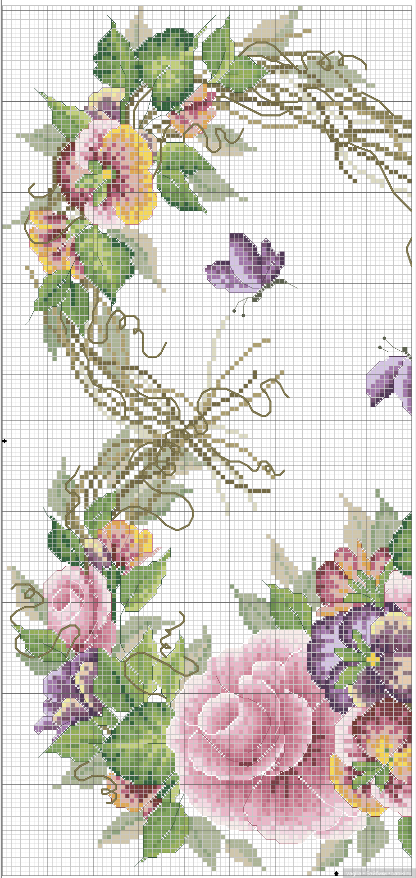 Сердечки — Схемы вышивки крестом: фото узоров (фото 2)