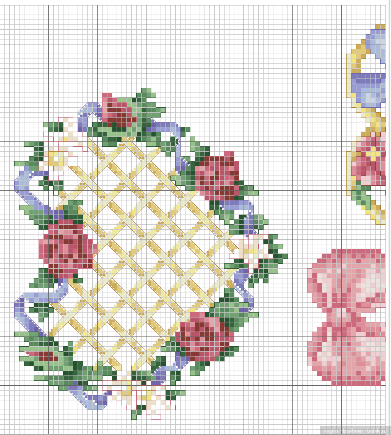 Сердечки — Схемы вышивки крестом: фото узоров