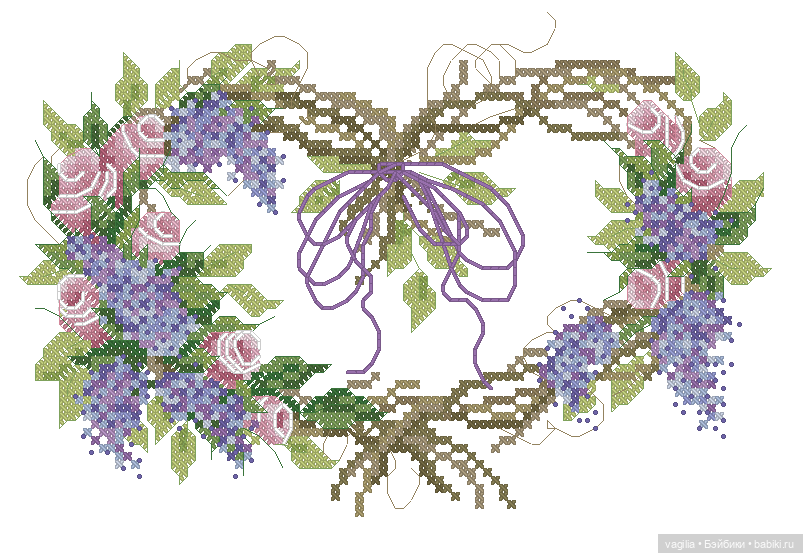 Сердечки — Схемы вышивки крестом: фото узоров (фото 9)