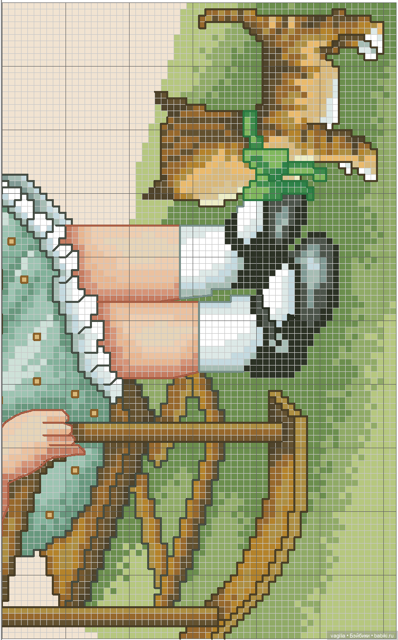 Дети и девушки — Схемы вышивки крестом: фото узоров (фото 4)