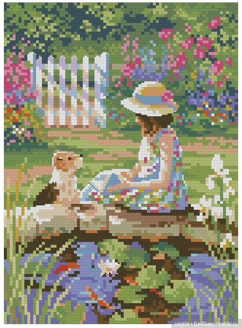 Дети и девушки — Схемы вышивки крестом: фото узоров