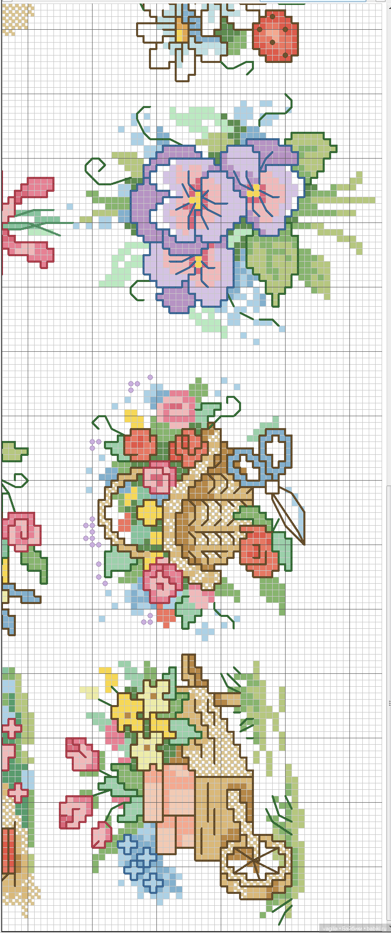 И снова микс крестиком — Схемы вышивки крестом: фото узоров (фото 5)