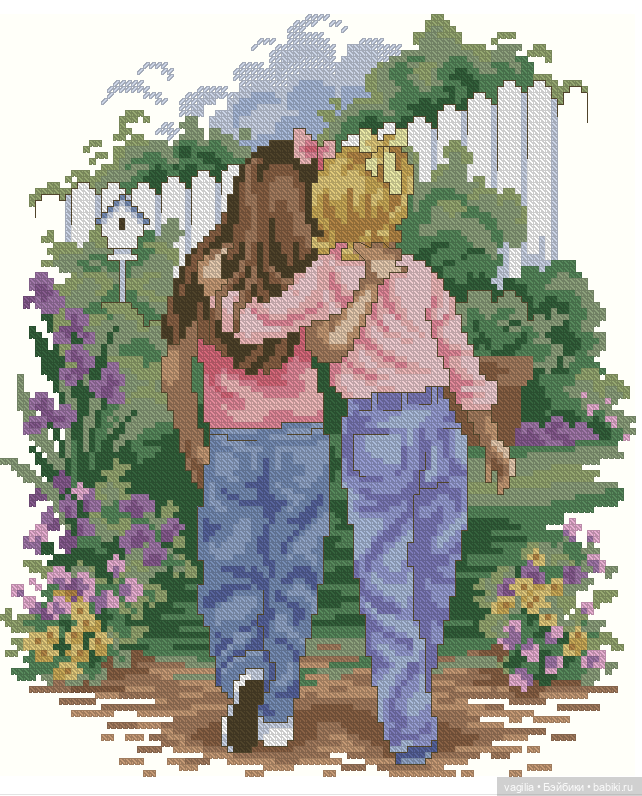 И снова микс крестиком — Схемы вышивки крестом: фото узоров