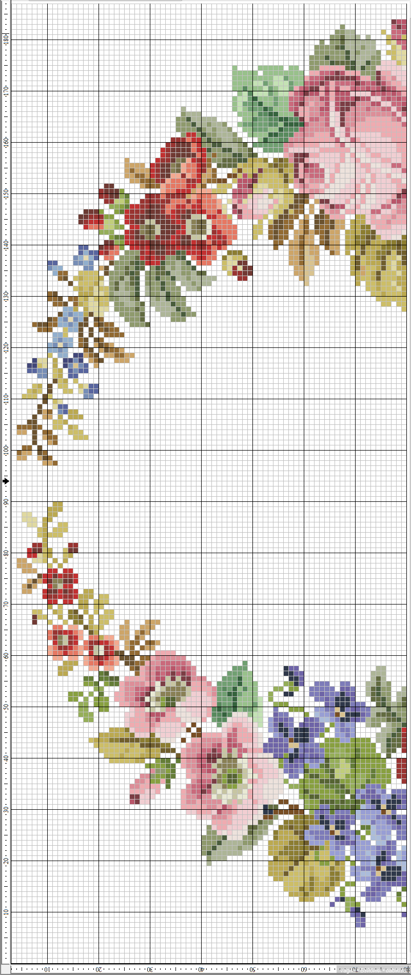 Роскошный микс крестиком — Схемы вышивки крестом: фото узоров