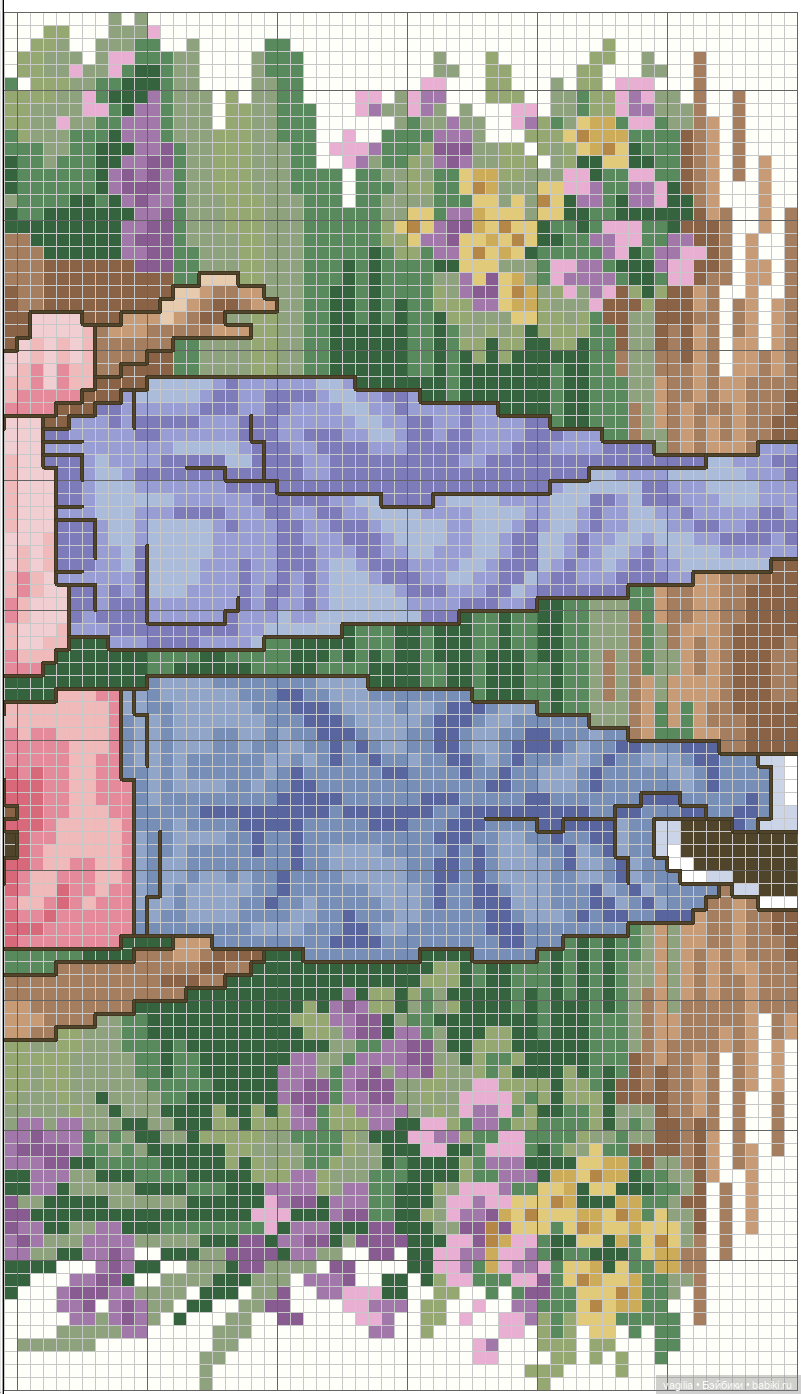 И снова микс крестиком — Схемы вышивки крестом: фото узоров