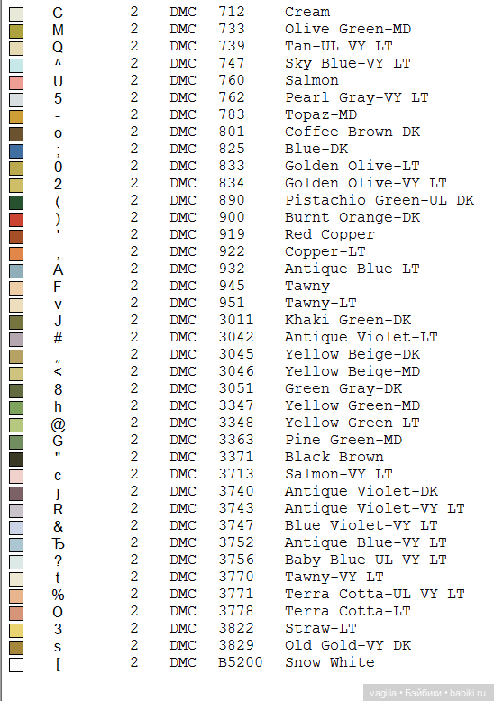 И снова микс крестиком — Схемы вышивки крестом: фото узоров