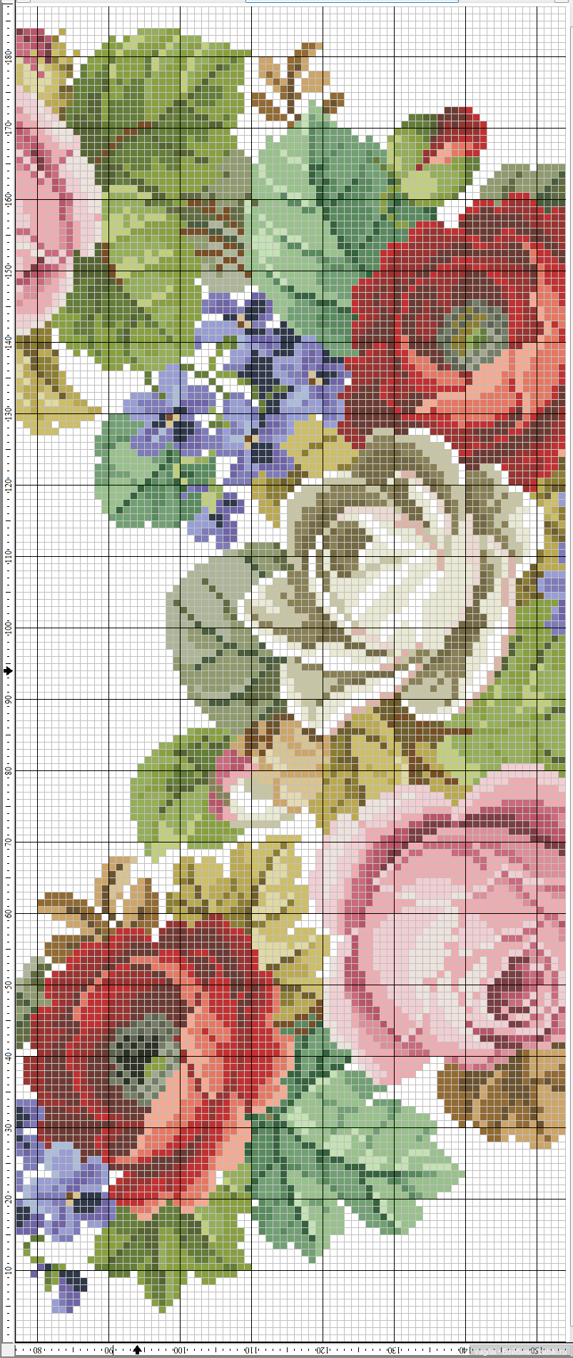 Роскошный микс крестиком — Схемы вышивки крестом: фото узоров