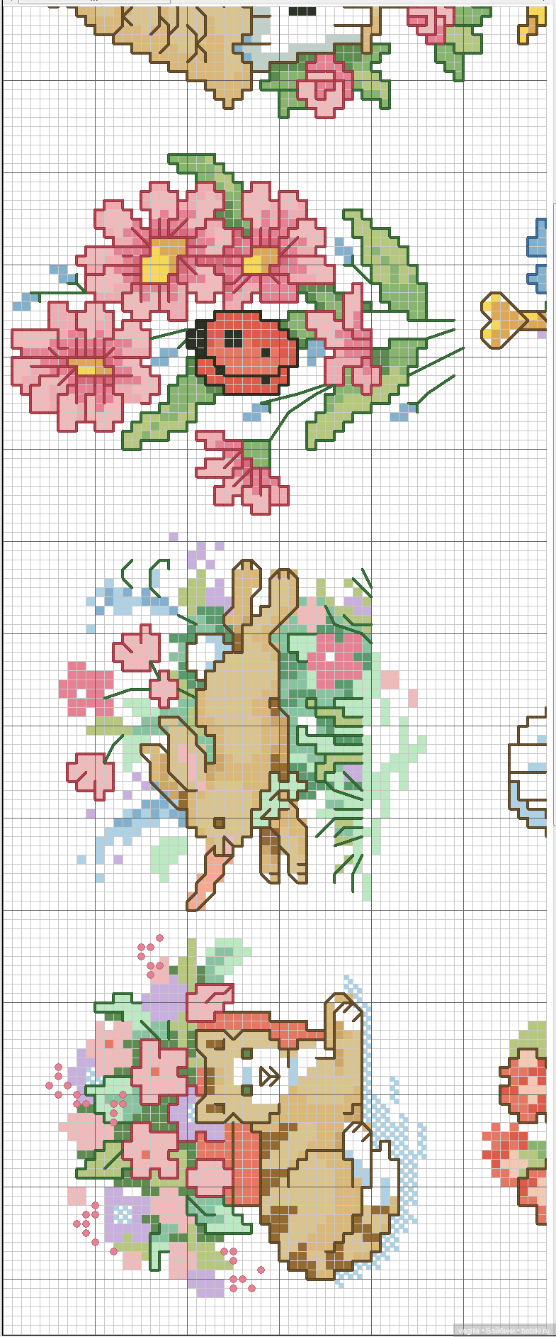 И снова микс крестиком — Схемы вышивки крестом: фото узоров (фото 6)