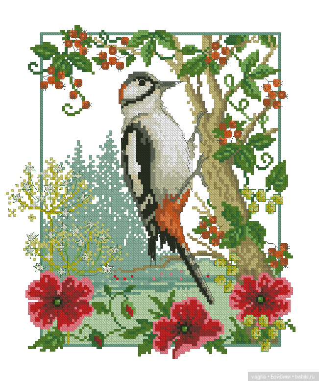 Роскошный микс крестиком — Схемы вышивки крестом: фото узоров