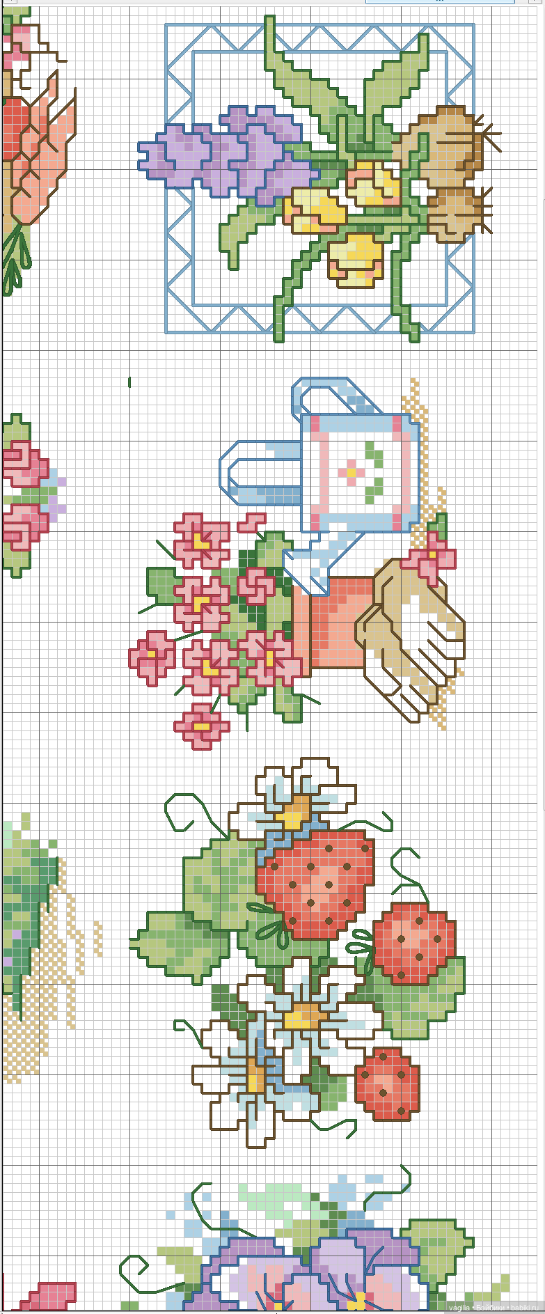 И снова микс крестиком — Схемы вышивки крестом: фото узоров (фото 9)