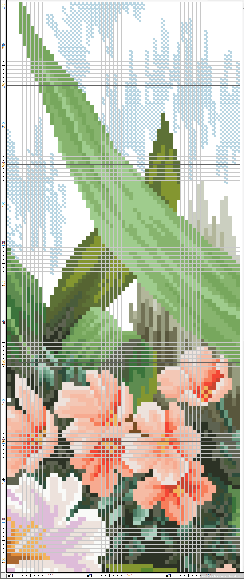 Роскошный микс крестиком — Схемы вышивки крестом: фото узоров