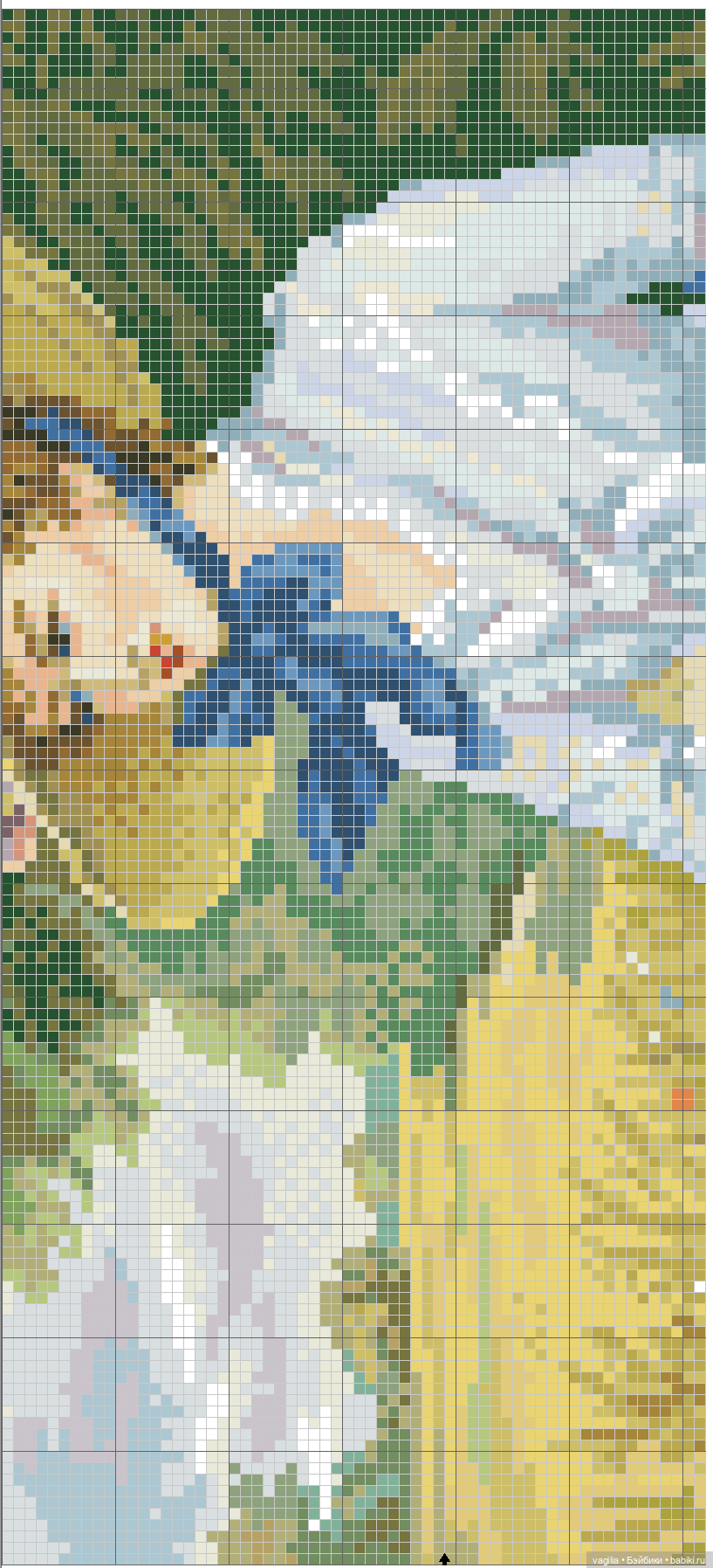 И снова микс крестиком — Схемы вышивки крестом: фото узоров