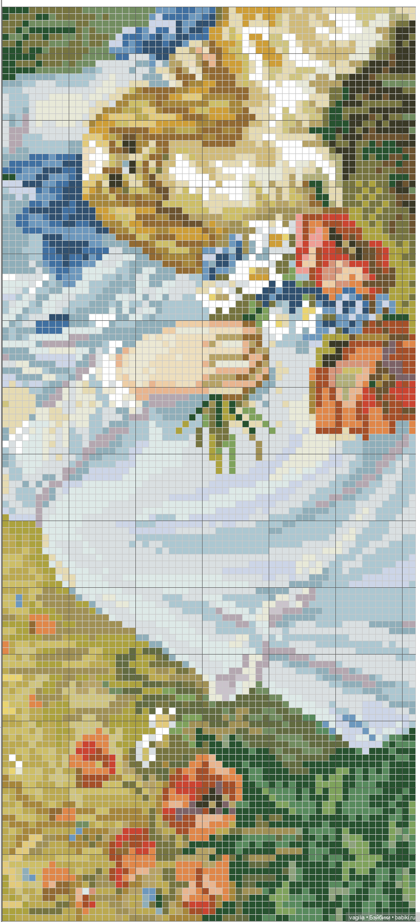 И снова микс крестиком — Схемы вышивки крестом: фото узоров