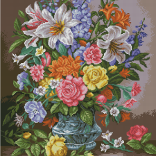 Роскошный микс крестиком