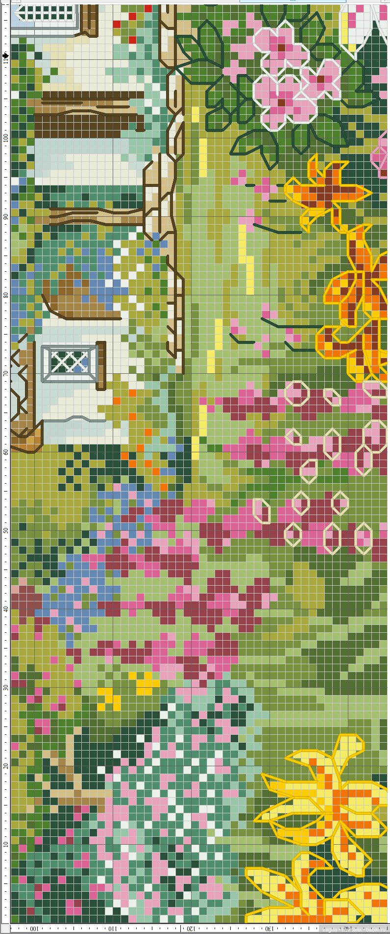 Домики крестом — Схемы вышивки крестом: фото узоров (фото 4)