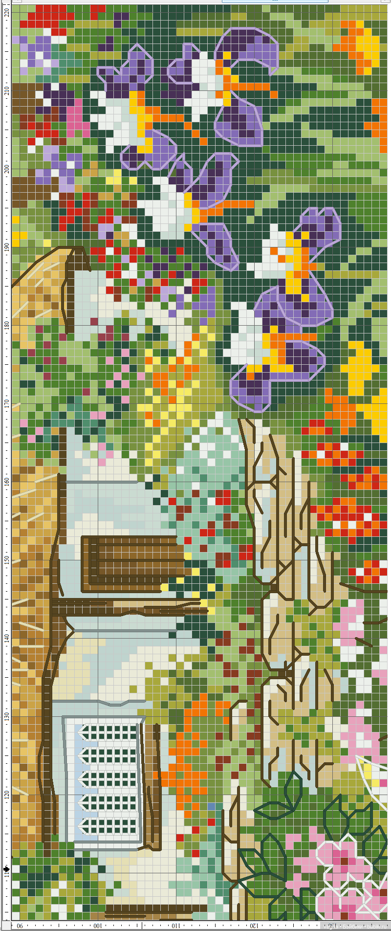 Домики крестом — Схемы вышивки крестом: фото узоров (фото 8)