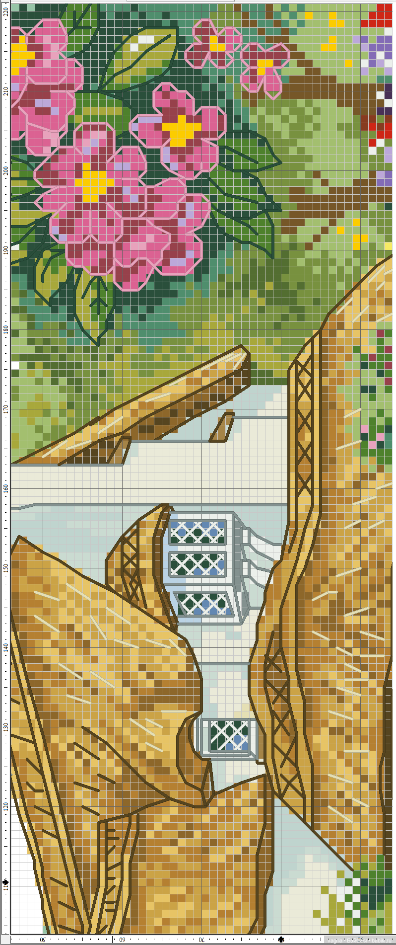 Домики крестом — Схемы вышивки крестом: фото узоров (фото 7)