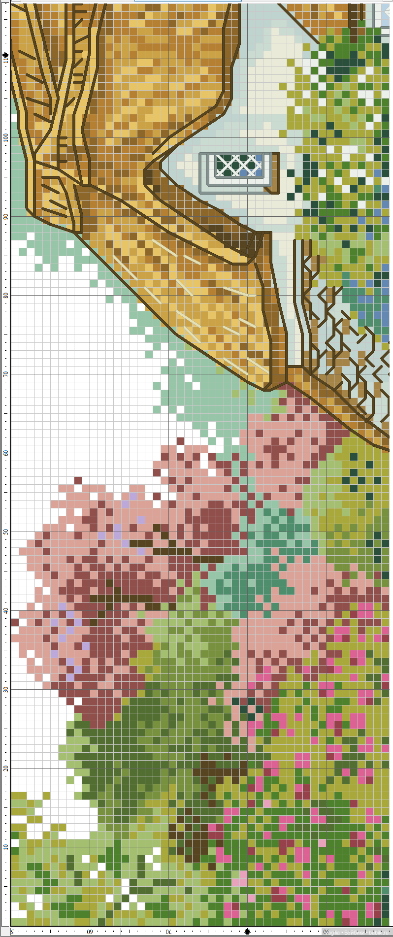 Домики крестом — Схемы вышивки крестом: фото узоров (фото 3)