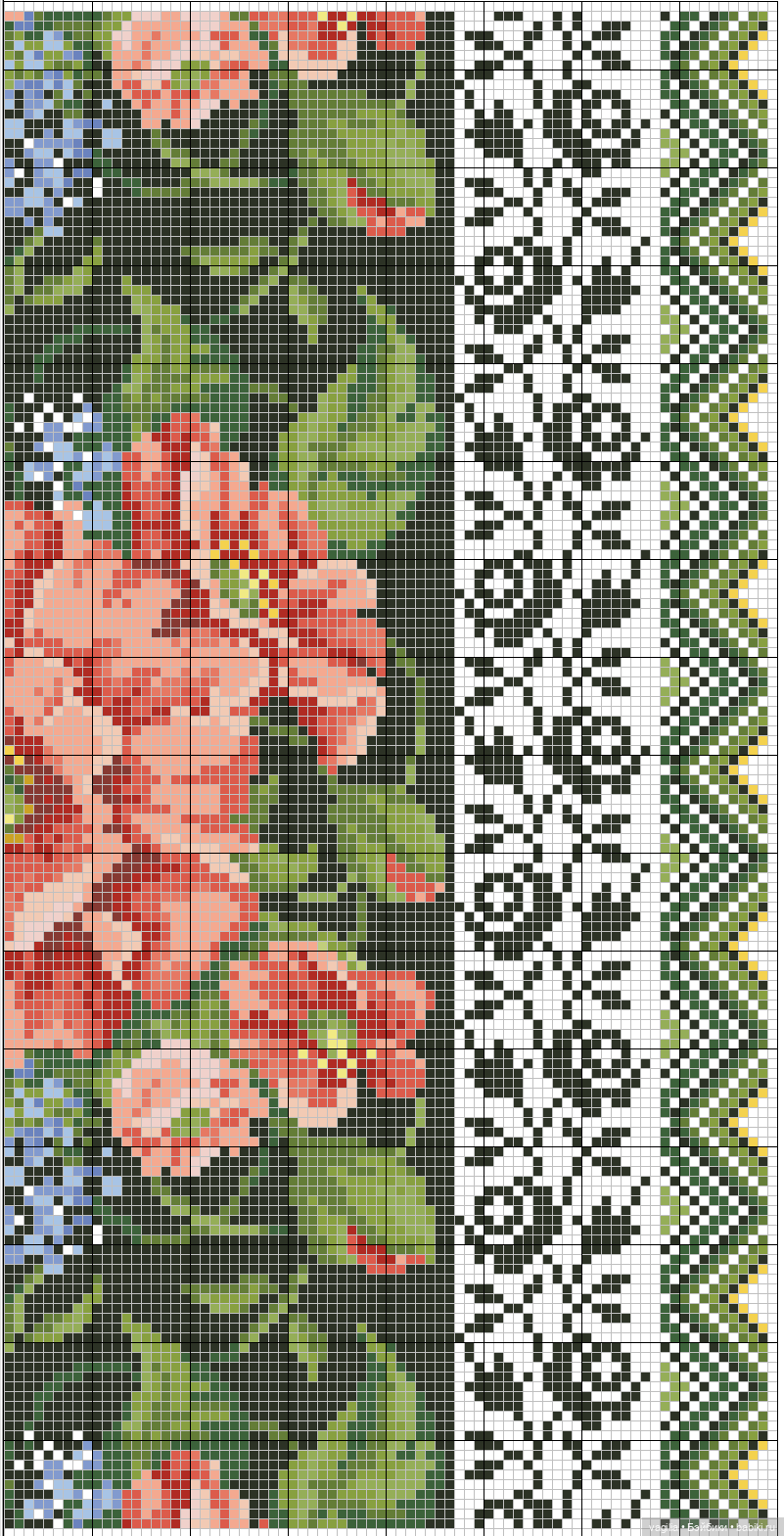 Скатерти и салфетки крестиком