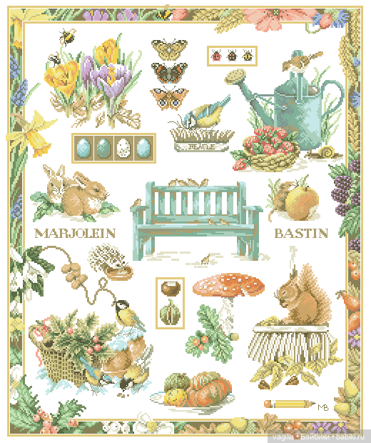 Скатерти и салфетки крестиком