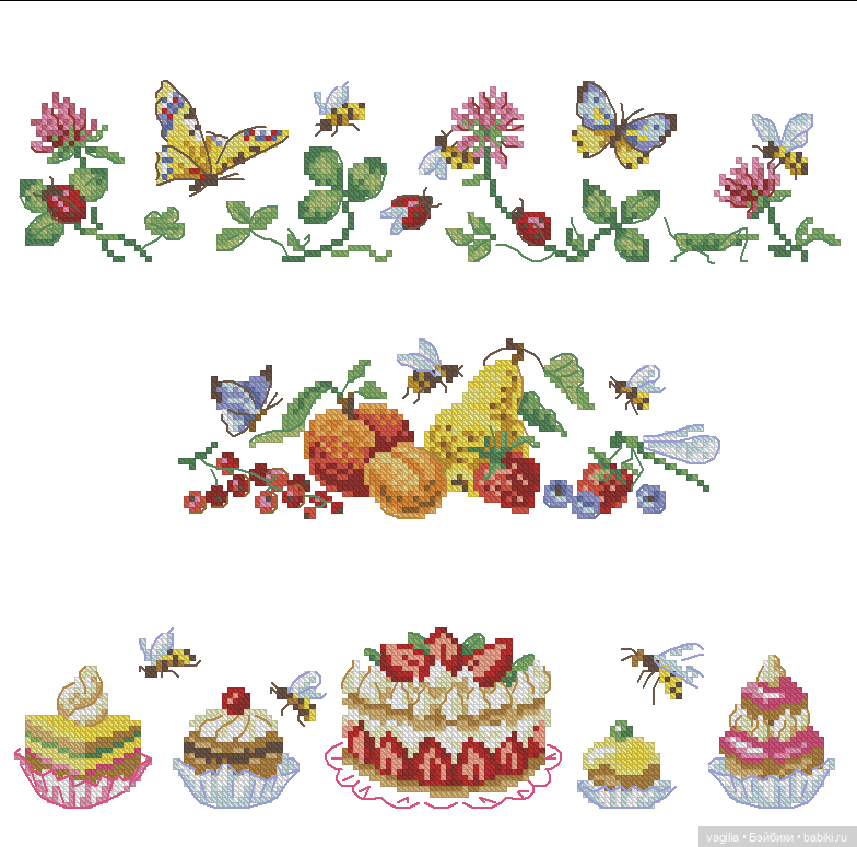 Скатерти и салфетки крестиком