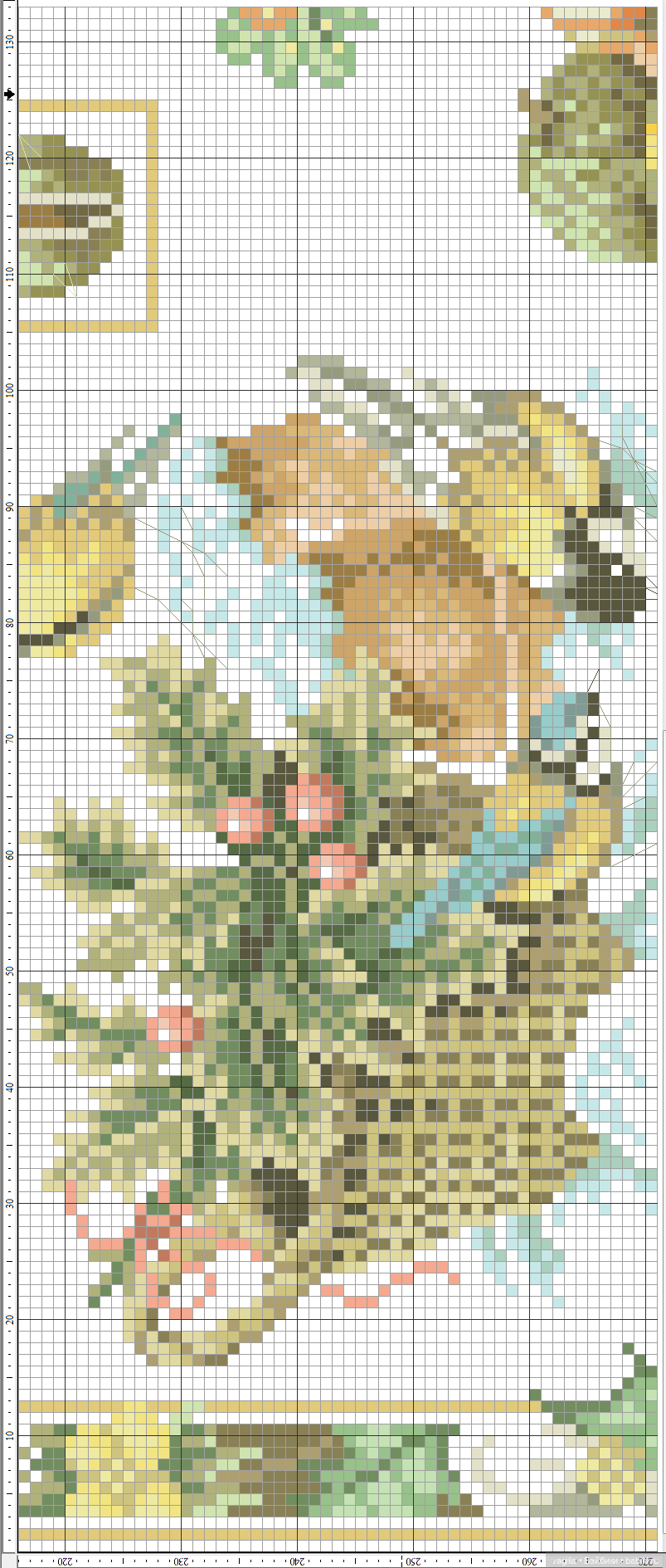 Скатерти и салфетки крестиком