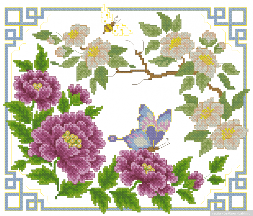 Скатерти и салфетки крестиком (фото 5)