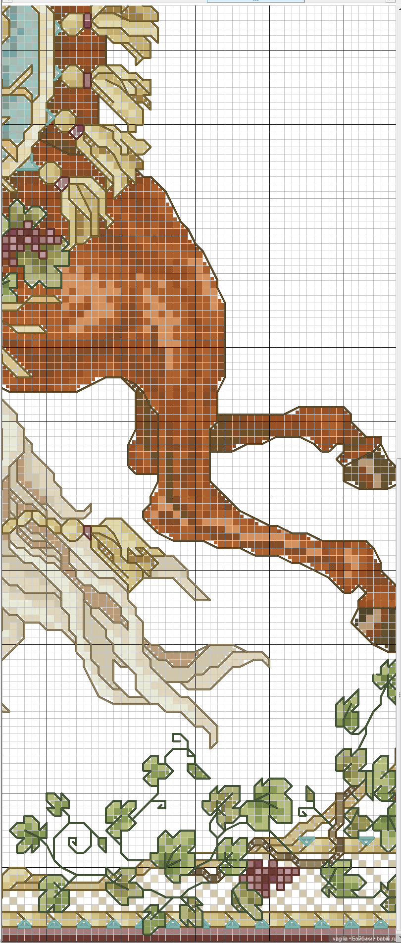 Сезонные лошадки крестиком