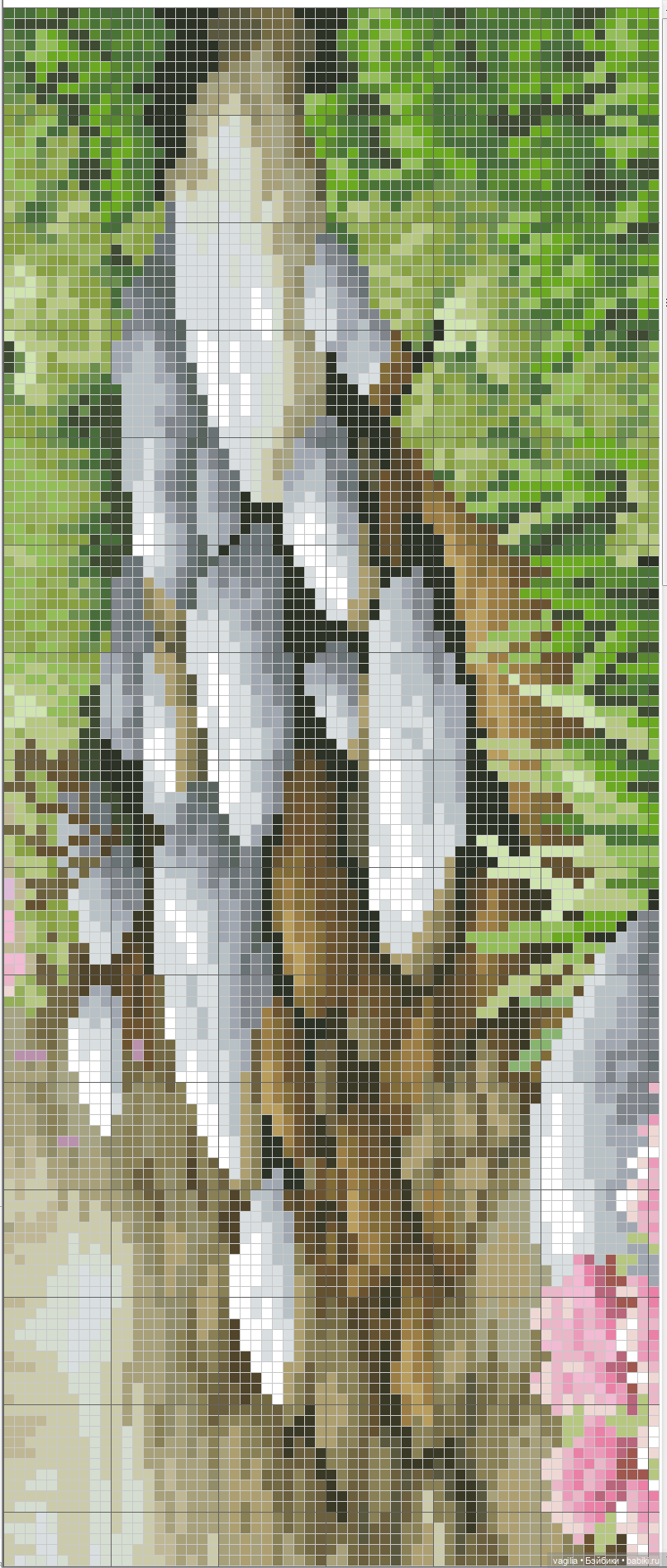 Уютные уголки на природе крестиком