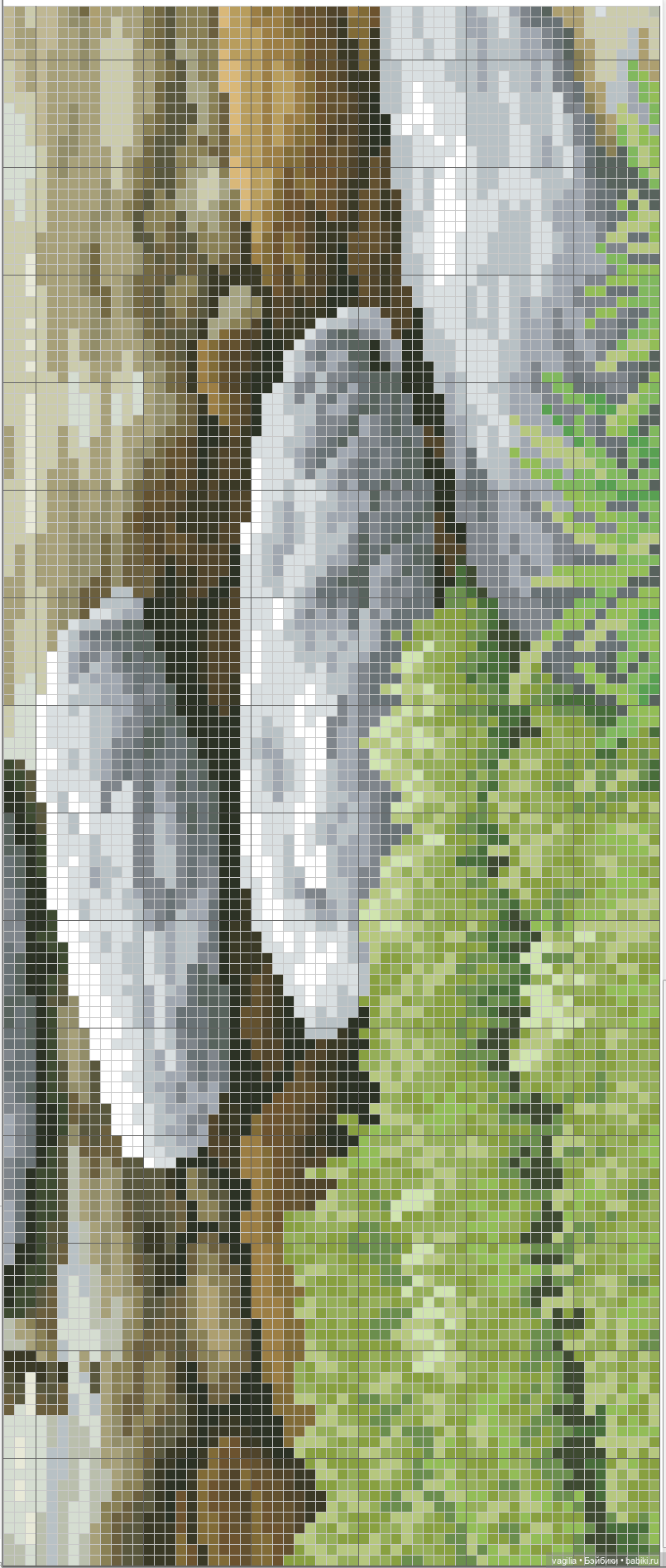 Уютные уголки на природе крестиком