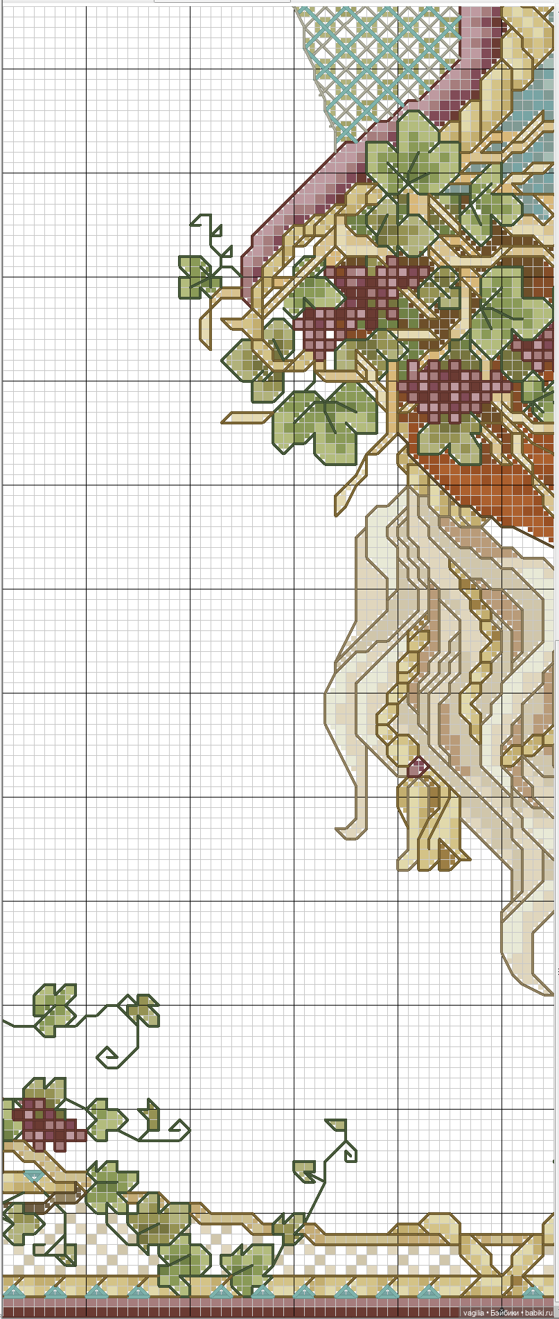 Сезонные лошадки крестиком