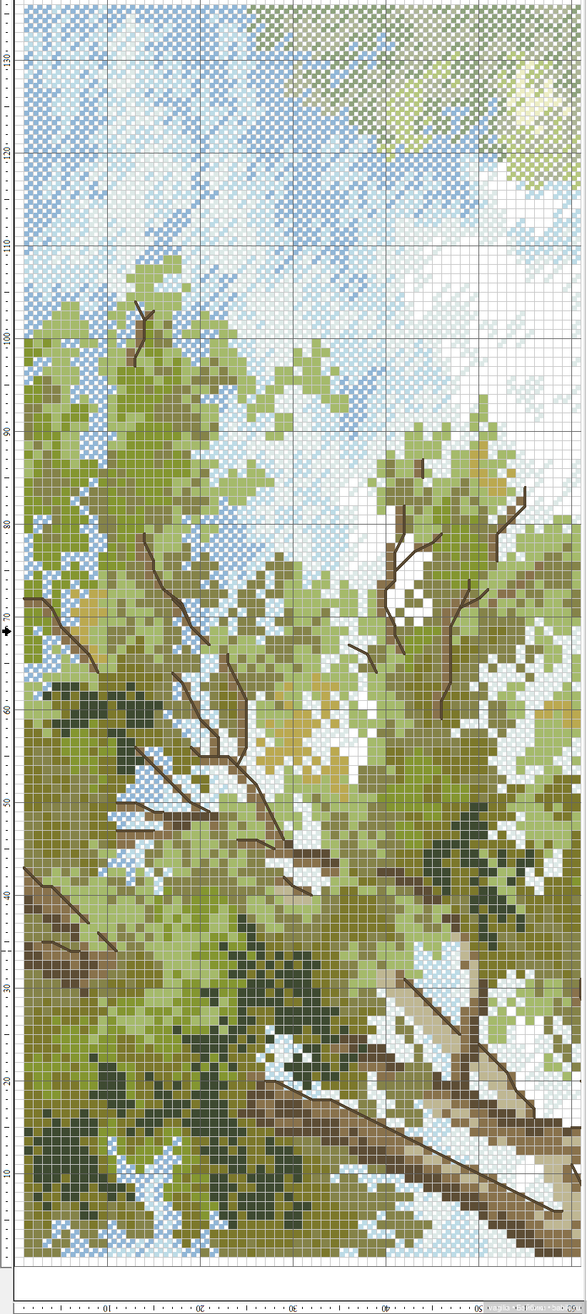 Уютные уголки на природе крестиком (фото 2)