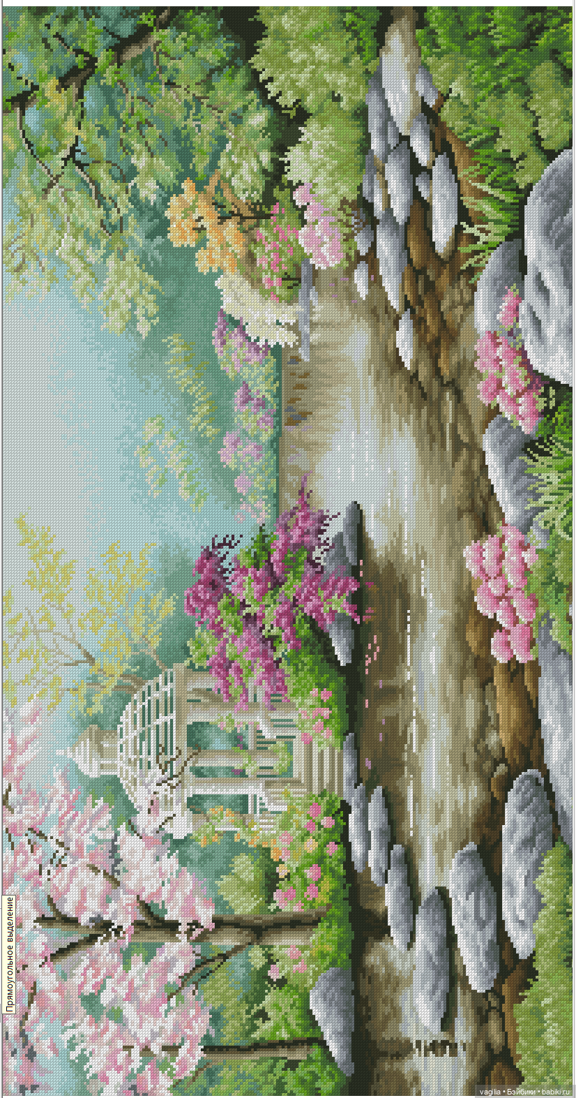 Уютные уголки на природе крестиком