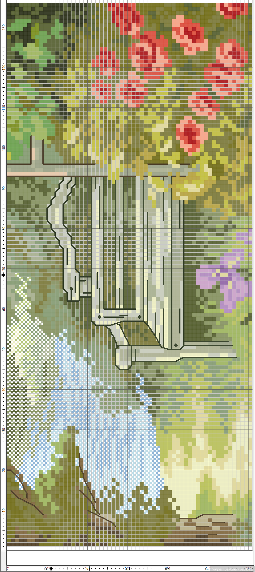 Уютные уголки на природе крестиком (фото 4)