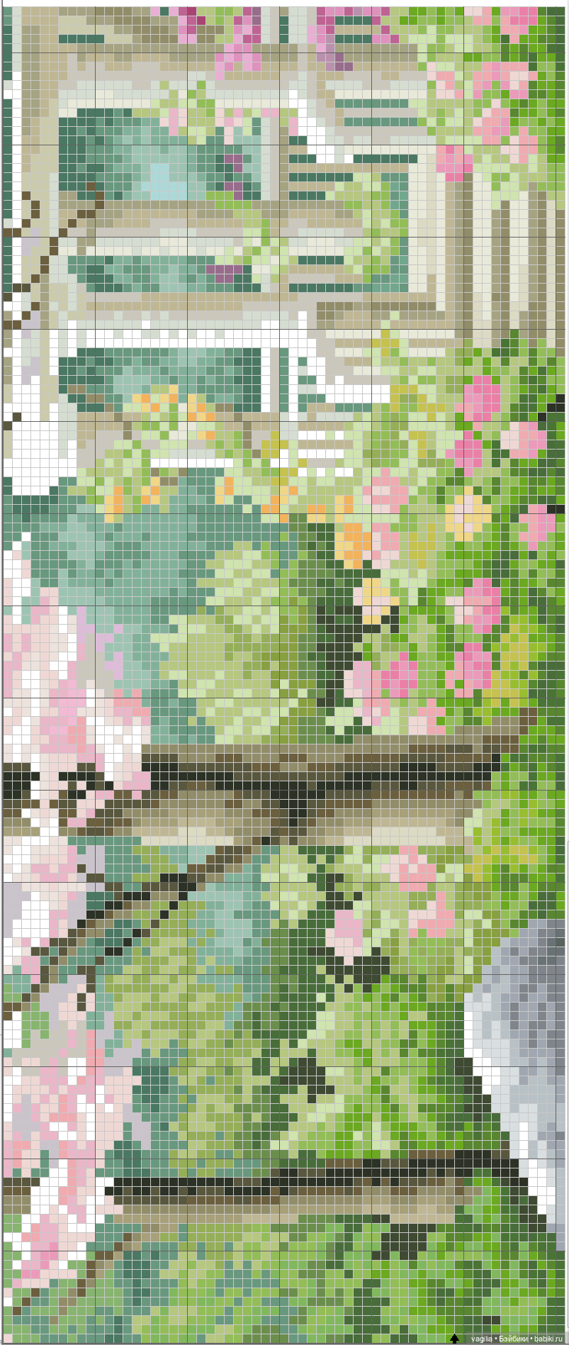 Уютные уголки на природе крестиком