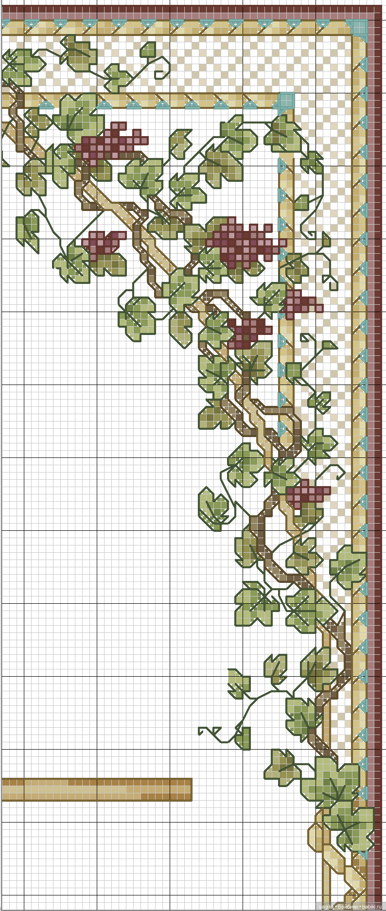 Сезонные лошадки крестиком