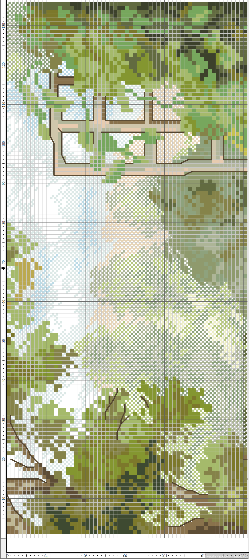 Уютные уголки на природе крестиком (фото 3)