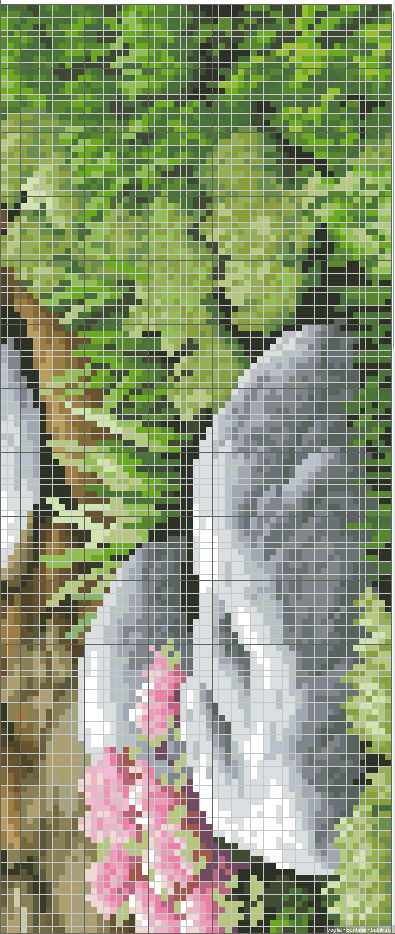 Уютные уголки на природе крестиком